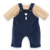 T-Shirt et Salopette Marine pour poupon 42 cm